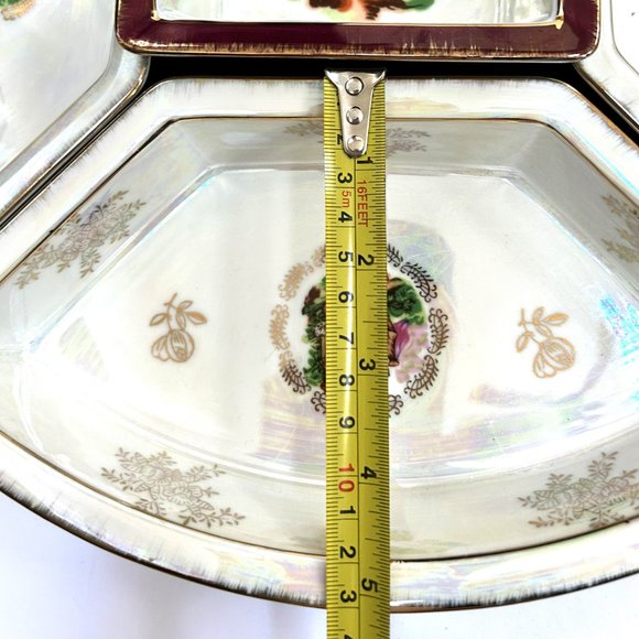 Empress by Mandil Japan Lusterware 5 pieces Porcelain Serving Dish Platt… - Picture 9 of 12
